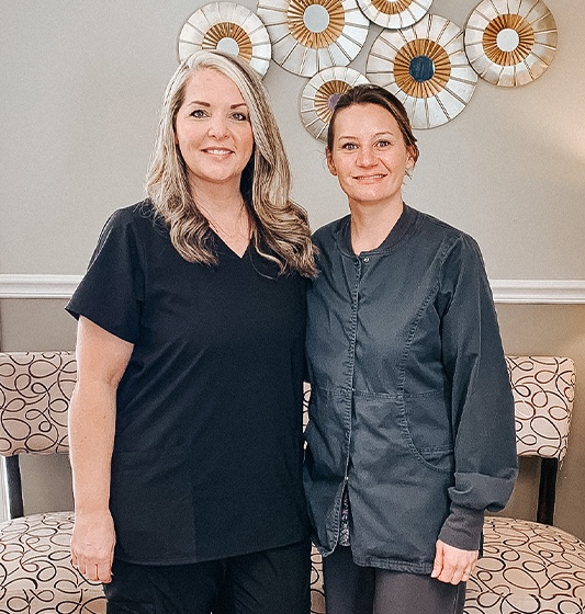 Two Pea Ridge dental team members